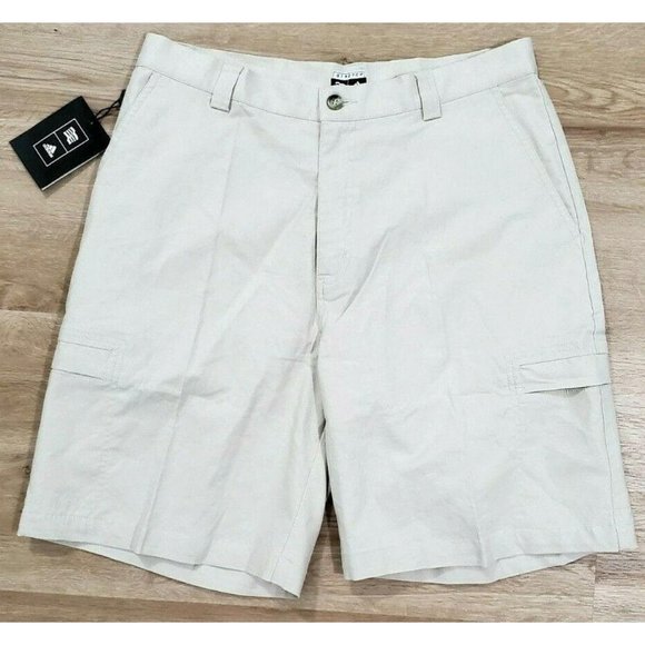 adidas Other - Adidas Golf Mens Linen Cargo Tan Shorts 34 NWT